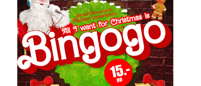 All I want for Christmas is BinGoGo – Foute Kerst Muziekbingo